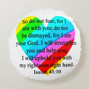 COUSSINS RONDS LOVE REMPLIE ISAIAH 41:10 CONCEPTION