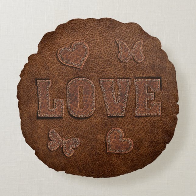 Coussins Ronds Love Western Style (Devant)