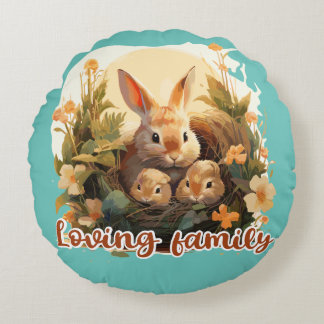 Coussins Ronds Loving family