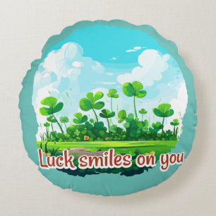Coussins Ronds Luck smiles on you