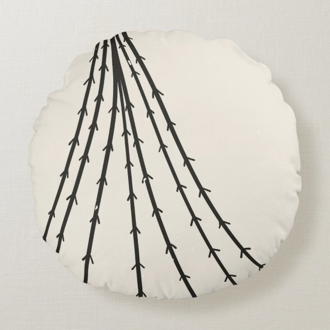 Coussins Ronds Lune Abstraite (Devant)