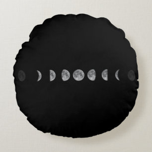 Coussins Ronds Lune lunaire Phases céleste