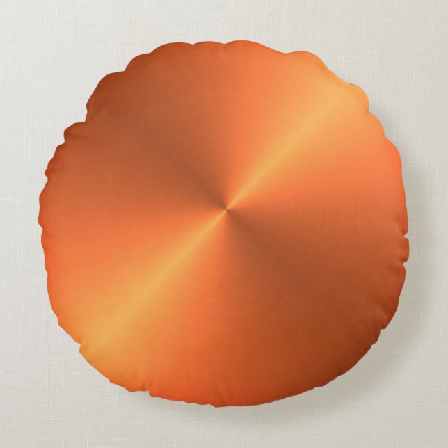 Coussins Ronds Lustre Rouille Orange (Devant)