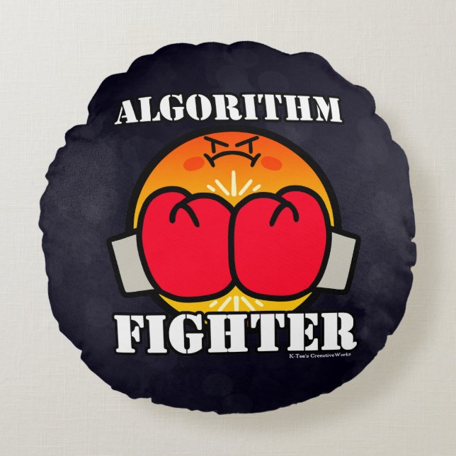 Coussins Ronds Lutte d'algorithme (Devant)