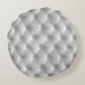 Coussins Ronds Luxe Glam Blue Soft Grey Faux Velvet (Dos)