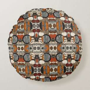 Coussins Ronds Luxe sophistiqué Caraïbes africaines