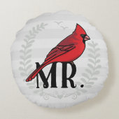 Coussins Ronds M. et Mme Son et S. M. le Cardinal (Dos)