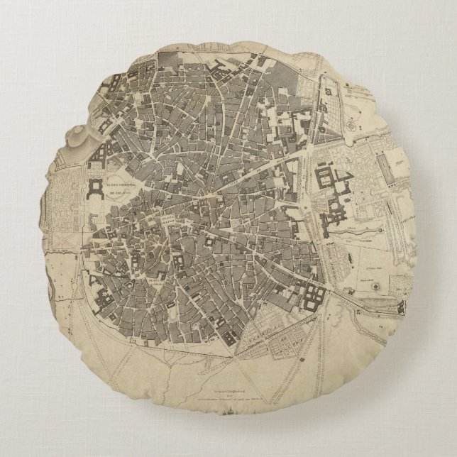 Coussins Ronds Madrid, Espagne (Devant)