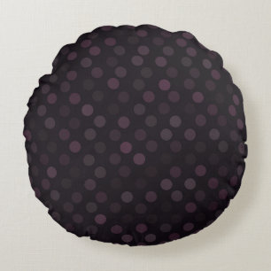 Coussins Ronds magenta et pois de nuit