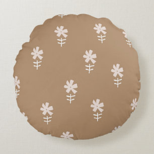 Coussins Ronds Magnifique conception florale botanique