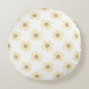 Coussins Ronds Magnifique conception florale botanique
