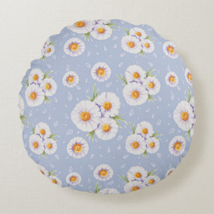 Coussins Ronds Magnifique conception florale botanique