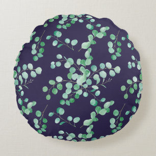 Coussins Ronds Magnifique conception florale botanique
