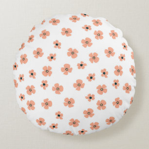 Coussins Ronds Magnifique conception florale botanique