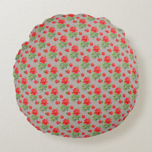 Coussins Ronds Magnifique conception florale botanique