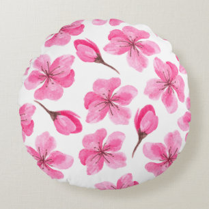 Coussins Ronds Magnifique conception florale botanique