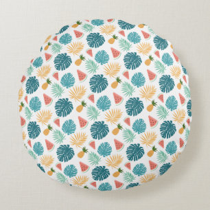 Coussins Ronds Magnifique conception florale botanique