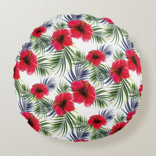 Coussins Ronds Magnifique conception florale botanique