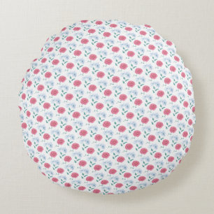 Coussins Ronds Magnifique conception florale botanique