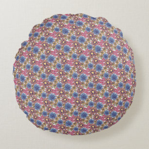 Coussins Ronds Magnifique conception florale botanique