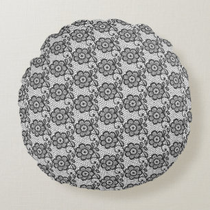 Coussins Ronds Magnifique conception florale botanique