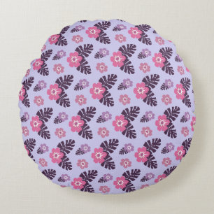Coussins Ronds Magnifique conception florale botanique