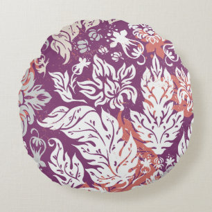 Coussins Ronds Magnifique conception florale botanique