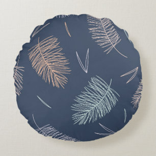 Coussins Ronds Magnifique conception florale botanique