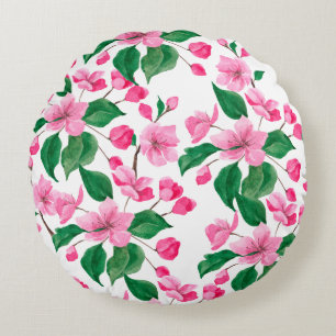 Coussins Ronds Magnifique conception florale botanique