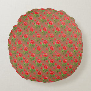 Coussins Ronds Magnifique conception florale botanique