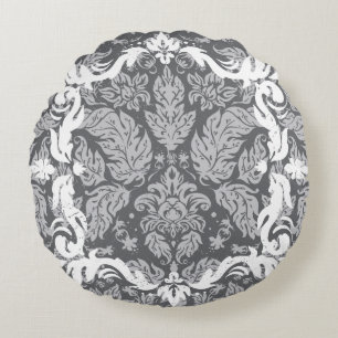Coussins Ronds Magnifique conception florale botanique