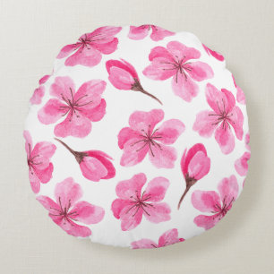 Coussins Ronds Magnifique conception florale botanique