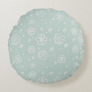 Coussins Ronds Magnifique conception florale botanique