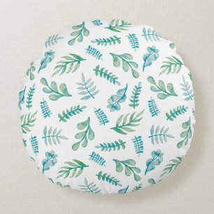Coussins Ronds Magnifique conception florale botanique