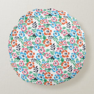 Coussins Ronds Magnifique conception florale botanique