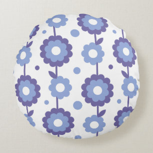Coussins Ronds Magnifique conception florale botanique