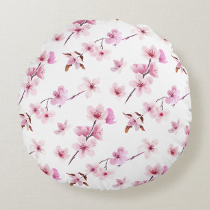 Coussins Ronds Magnifique conception florale botanique