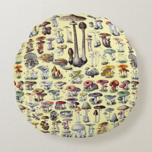 Coussins Ronds Maisonnette Champêtre Vintage aux Champignons Bota
