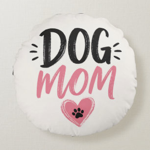 Coussins Ronds Maman de chien