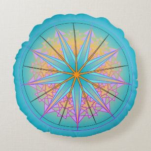 Coussins Ronds Mandala #1 rêveur