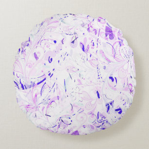 Coussins Ronds Mandala Abstrait 2