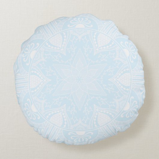 Coussins Ronds Mandala arctique (Dos)
