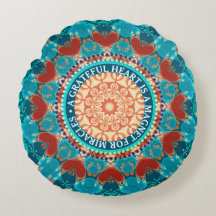 Mandala de teinte aqua personnalisable Citation de
