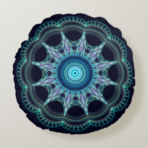 Coussins Ronds Mandala étoilé