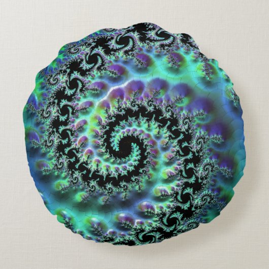 Coussins Ronds Mandelbrot Discovery Round Cushion (Dos)