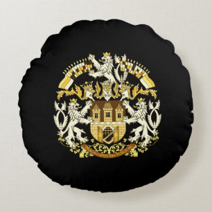 Coussins Ronds Manteau des bras de Prague