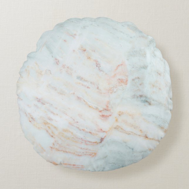 Coussins Ronds Marbre motif texture arrière - plan naturel. Inter (Devant)