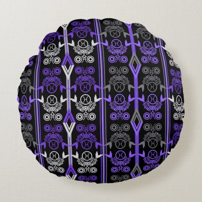 Coussins Ronds Marocain arabe vintage (Devant)