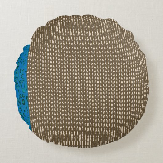 Coussins Ronds marron, rectangle, bois, beige, gris, or, police,  (Devant)