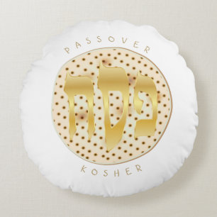 Coussins Ronds Matzah cacher Pesach de Seder de pâque